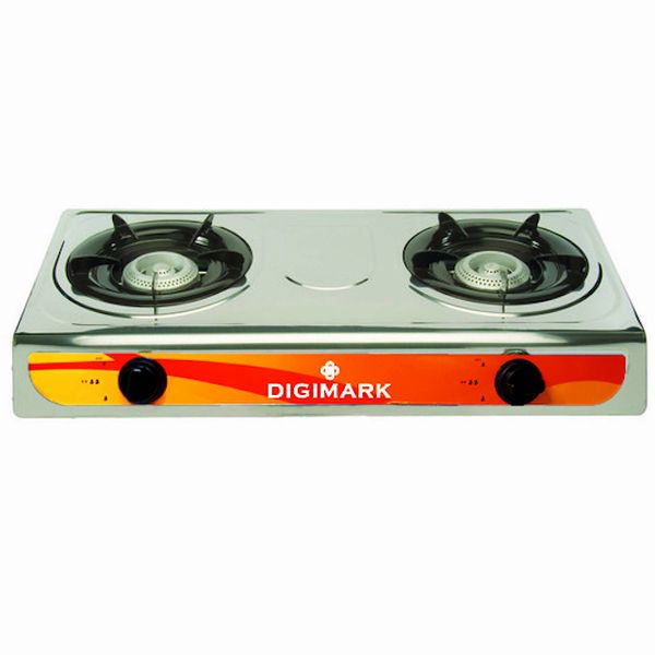 Digimark - 2 Burner Stainless Steel Gas Stove - Countertop Gas Stove