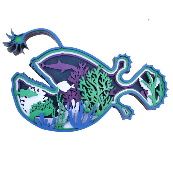 Wow We | Multi Layered Paint Board | Angler Fish 1