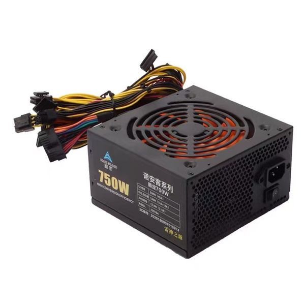 ATX-650W Desktop Power Supply: Silent Dual-CPU Stable PC Host Power Supply