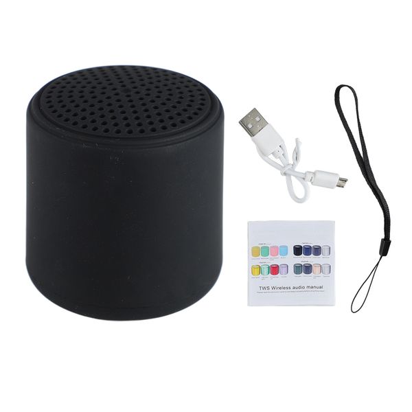 Mini Wireless Bluetooth Speaker 400mah Waterproof Portable Speaker Black