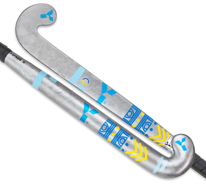 Y1 ADB X Pro Bow Hockey Stick - Silver - 36.5