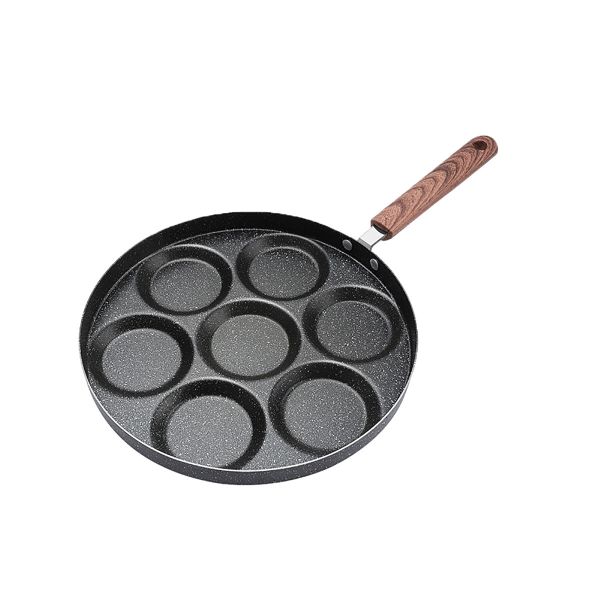 Egg Frying Pan 7-Cup Nonstick Pancake Pan Breakfast Skillet for Eggs Crepes