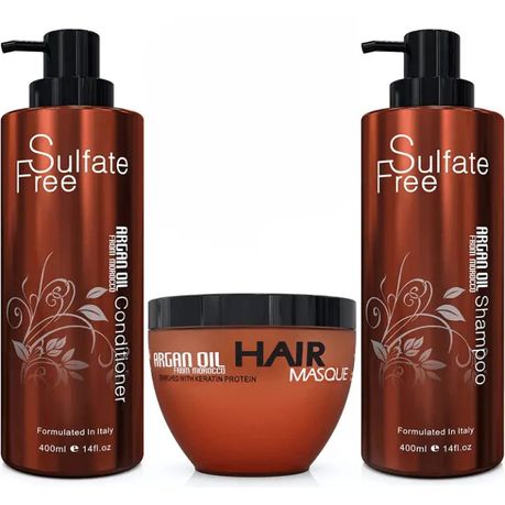 APROTTIE Shampoo ZerO 3本セット Luxury Moroccan Argan Oil Hair Care Set (3 piece) | Shop Today