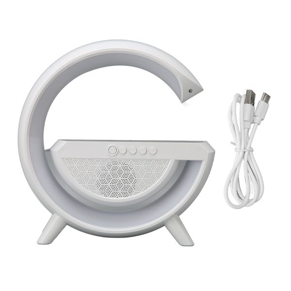 Bluetooth Speaker 10W Wireless Charger Dimmable with Night Lamp for Bedroom