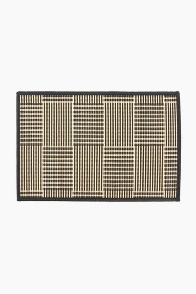 Check Bamboo Placemat(black)