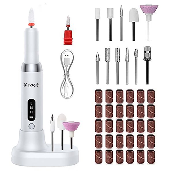 Professional Electric Nail Drill File Kit for Acrylic Gel Dip Powder Nails