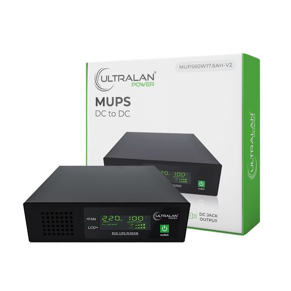 UltraLAN 60W Micro DC UPS with POE output