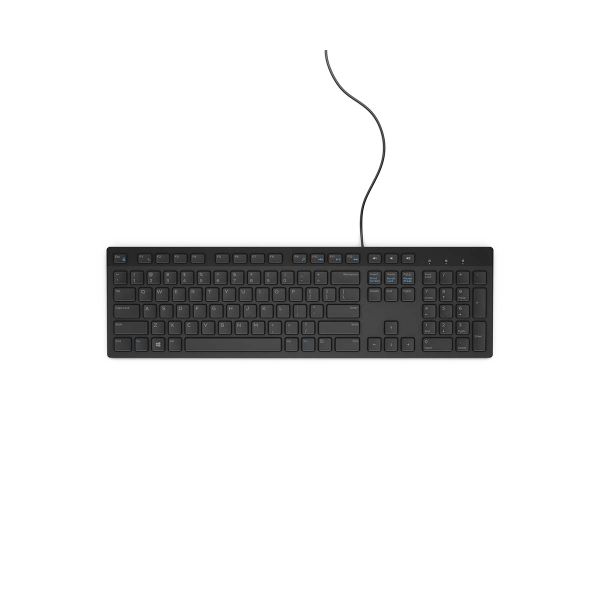 Dell - KB216 Qwerty USB Multimedia Keyboard - Black
