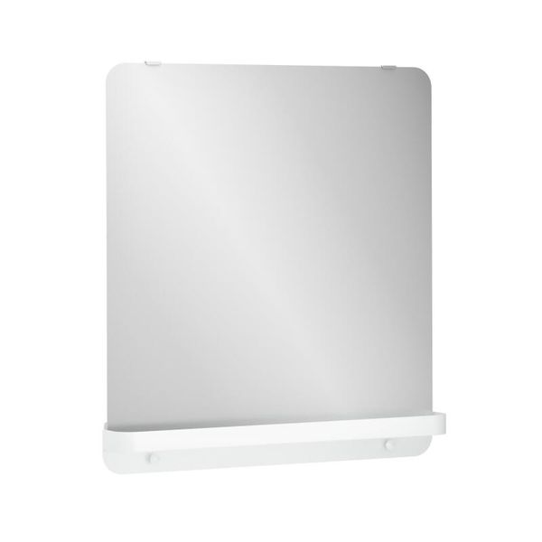 Sensea Easy Mirror with Metal Shelf White Mat - 70cm