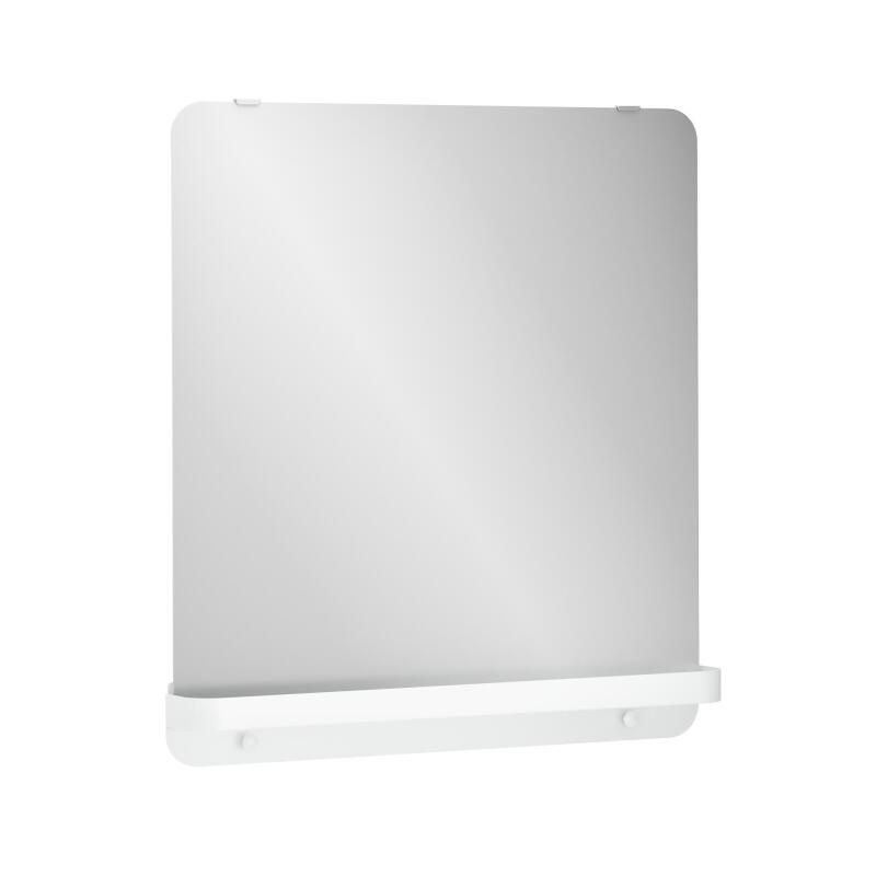 Sensea Easy Mirror with Metal Shelf White Mat - 70cm