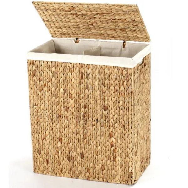 Classics Premium Natural Handwoven Portable Laundry Bin Basket