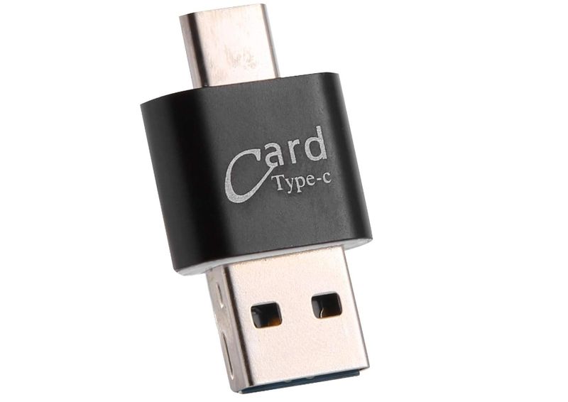 Card Reader Aluminum USB Type External Memory Card Reader Adapter