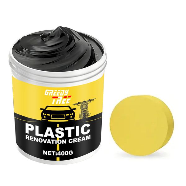 Automotive plastic repair agent-interior and exterior plastic polishing wax
