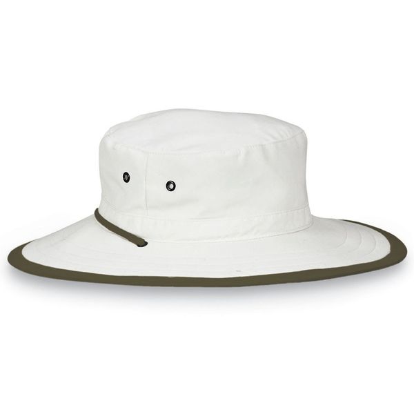 Emthunzini Explorer UPF50+ Sun Hat - White &amp; Khaki