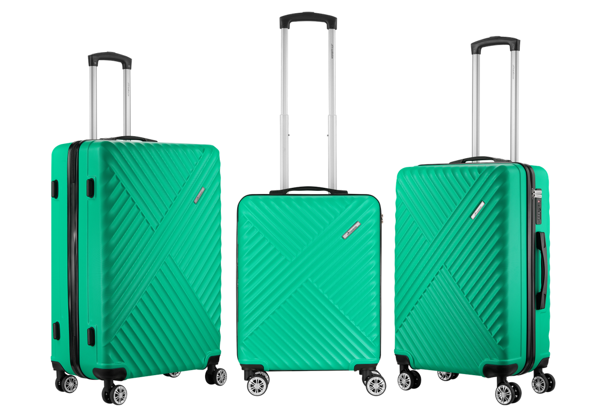 Travelwize Astra ABS Durable Hardshell 4-Wheel Spinner 3 Piece