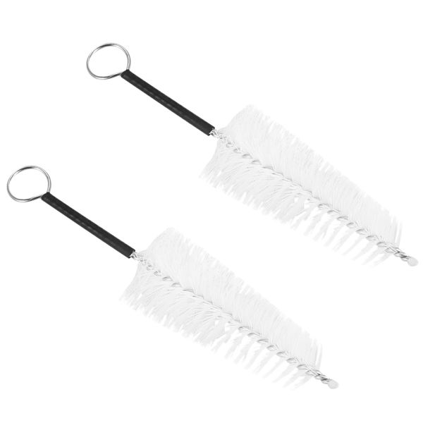 2pcs Universal Mouthpiece Cleaning Brush Nylon For Trombone Trumpet