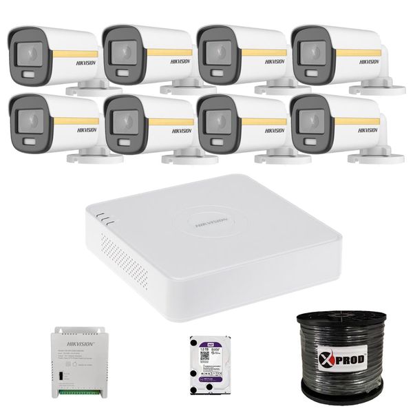 Hikvision 8 Channel 1080p ColorVu Complete Kit - Gold Series