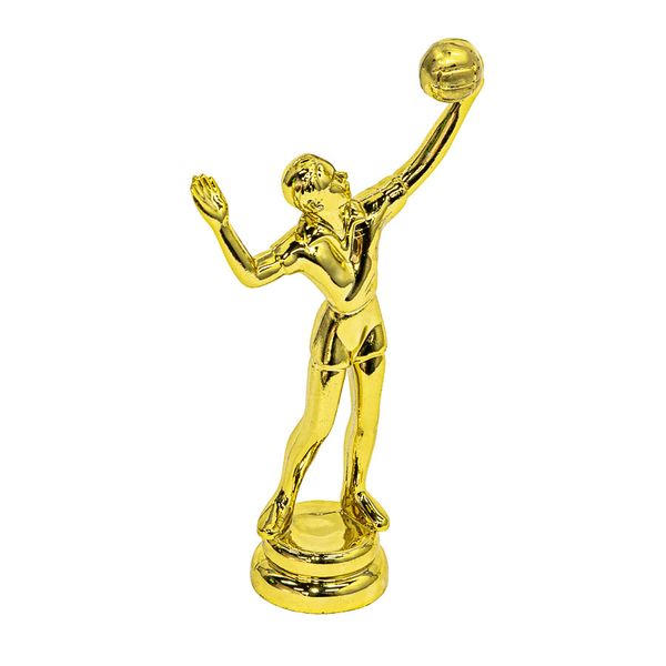 Netball Figure Trophy - 15cm - Gold - Including Base
