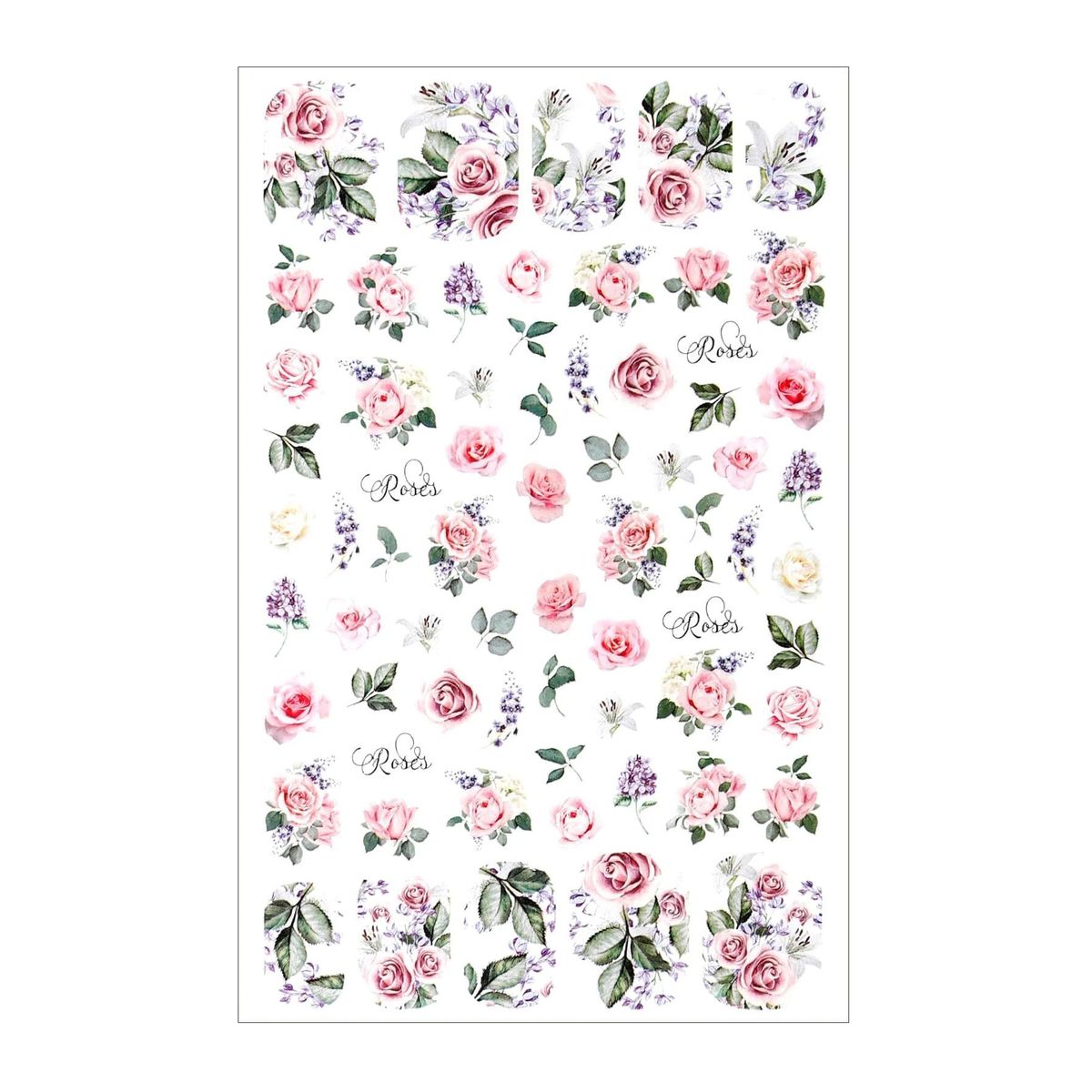Pink Roses Nail Art Stickers 1 Sheet | Shop Today. Get it Tomorrow