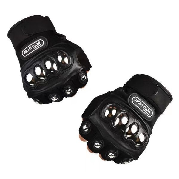 Tactical Pair Nylon Half Finger Motorcycle Outdoor Sport Gloves