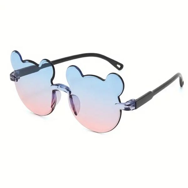 Cute Bear-Shaped Frameless Kids Sunglasses