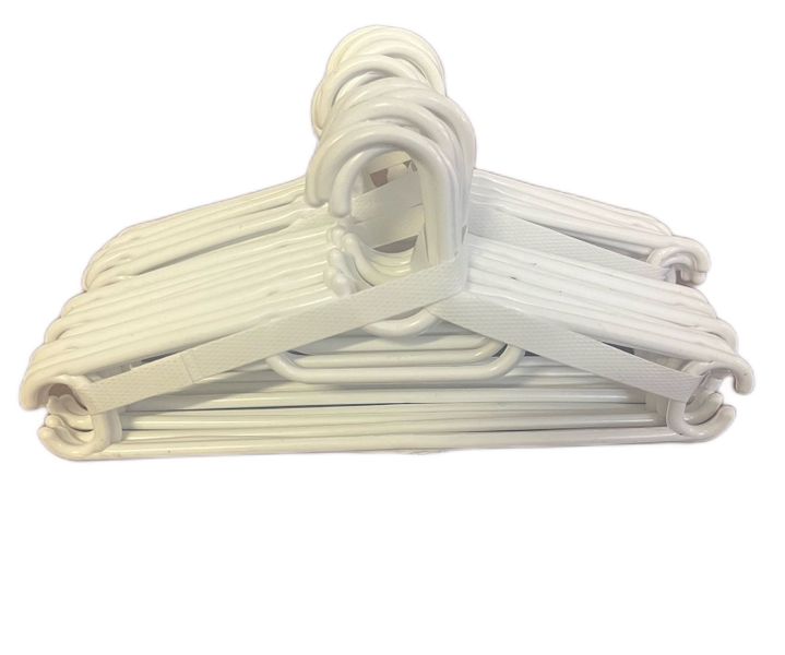 Kids White Hangers - 20 Pack - 26 x 12cm.
