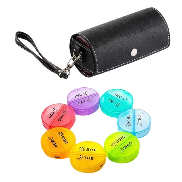 Weekly Pill Organizer 2 Times a Day, AM PM Large Daily Pill Box