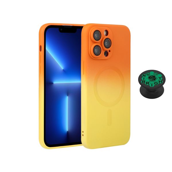 Unibright Magsafe Gradient Cover for iPhone 14 Pro Max &amp; Pop-Grip