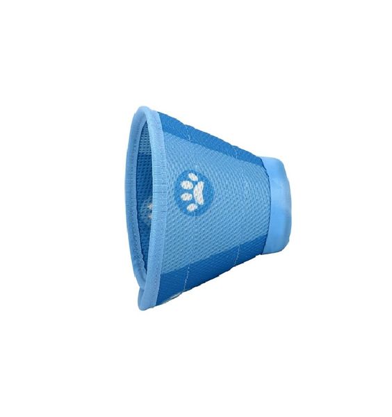 Adjustable Cat Cone Collar Soft Kitten for Surgery and Injuries (Blue, M)