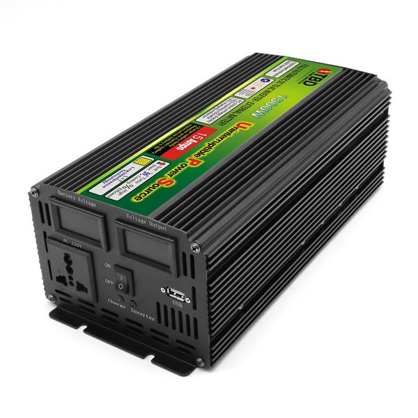 UPS Auto Switching TBD1500Mas 15A Battery Charger Backup power Inverter