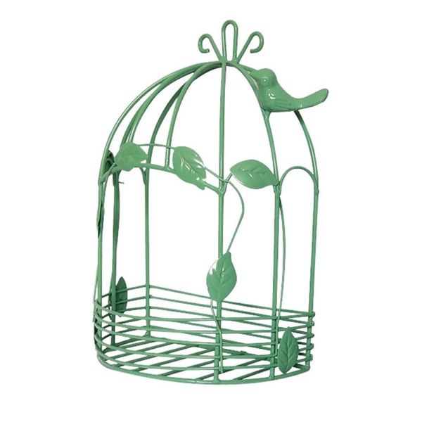 Garden Decor Iron Birdcage Hanging Planter Metal Wire Flower Pot Basket