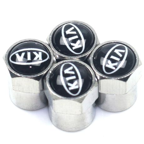 Car Tyre Valve Stem Caps - 4 metallic colours 
