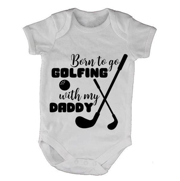 Born to go golfing with daddy baby vest