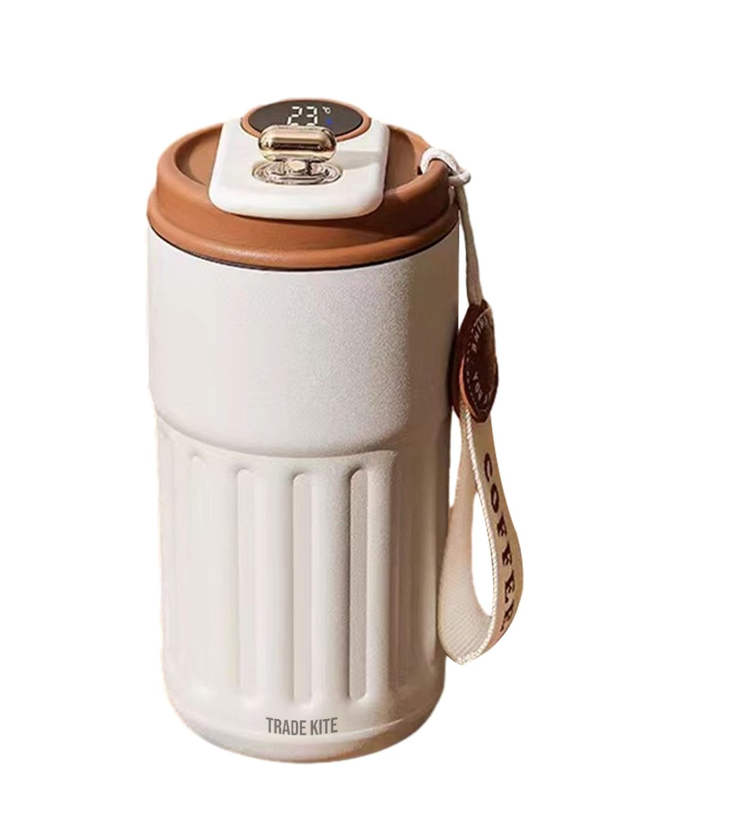 Trade Kite 450ml Thermal Coffee Mug - LED Temperature Display | Leak-Proof