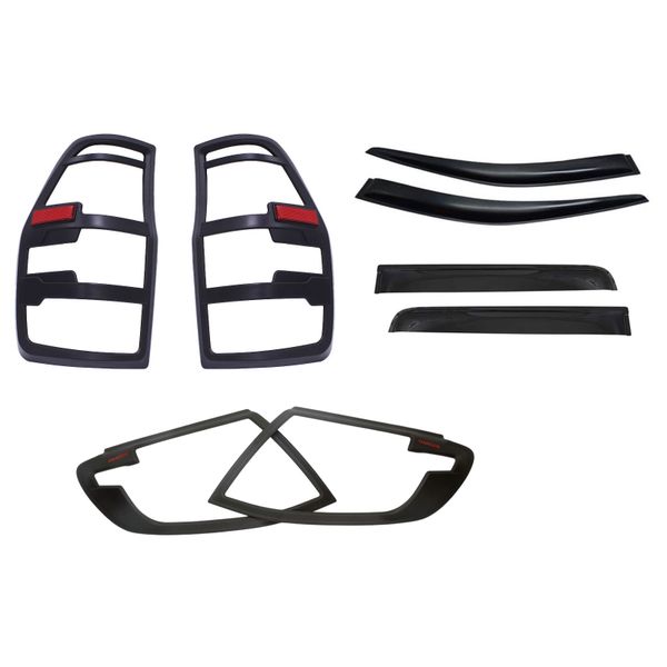 Styling Combo Kit Compatible with Ford Ranger Double Cab 2012-2015 - Black