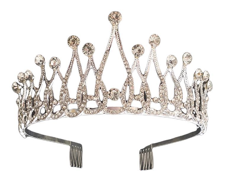 Elegant Princess Rhinestone Crystal Tiara with Combs - For Young and ...