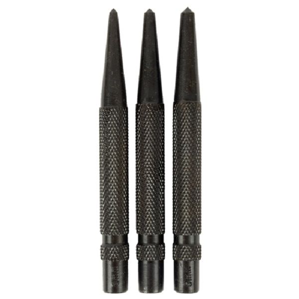 Centre Punch 3 Piece Set 3/4/5 x10x100mm - 4 Pack