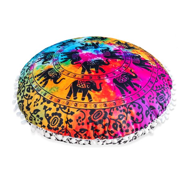 Aura Luxury Meditation Cushion - Blissful Elephant - 50cm Diameter