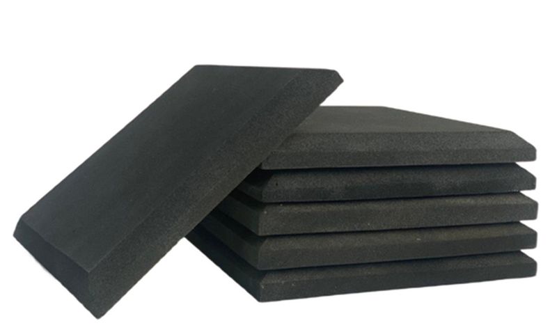 Acoustic Sound Panels - BEVELLED - BLACK (Pack of 6)
