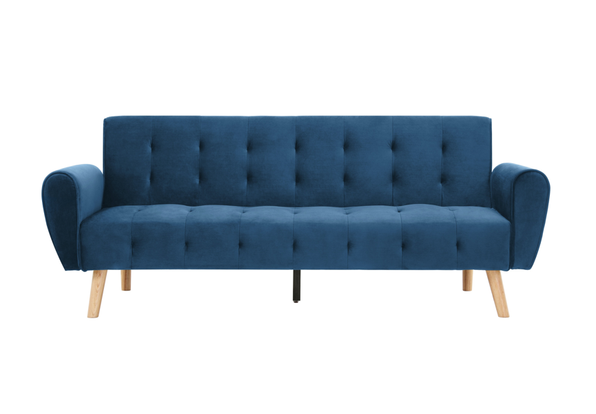 & Mason Velvet Buttoned 3Seater Sleeper Couch Buy Online in