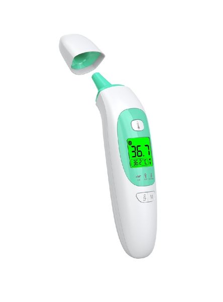 Ear &amp; Forehead Digital Thermometer - Infrared No-Contact &amp; Probe Modes