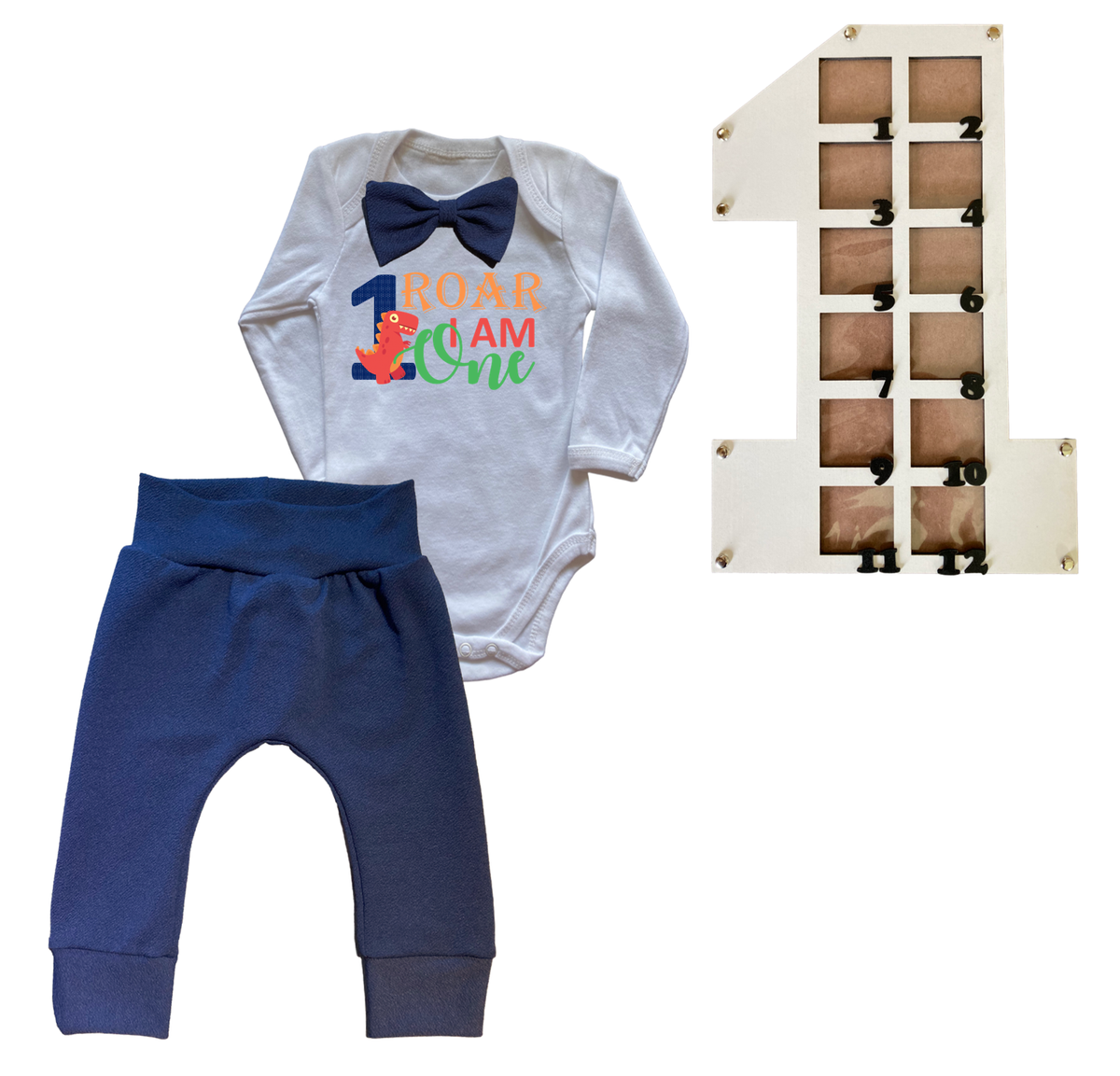 First Birthday Outfit Long Sleeve Photo Frame Roar Dinosaur Shop Today. Get it Tomorrow takealot