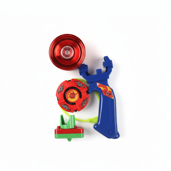2Pack Spinning Tops &amp; Yo-Yo Combo Set - In 3 Vibrant Colors - Fun for Kids!