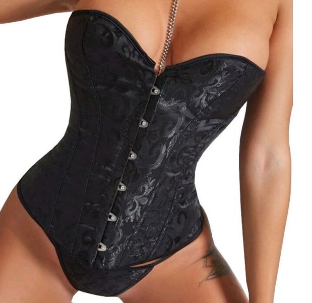 Sinful Indulgence Baroque Jacquard Lace-Up Back Corset
