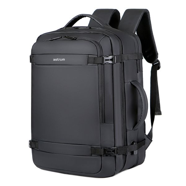 Astrum LB310 Laptop Travel Backpack with USB Charging Port - Black
