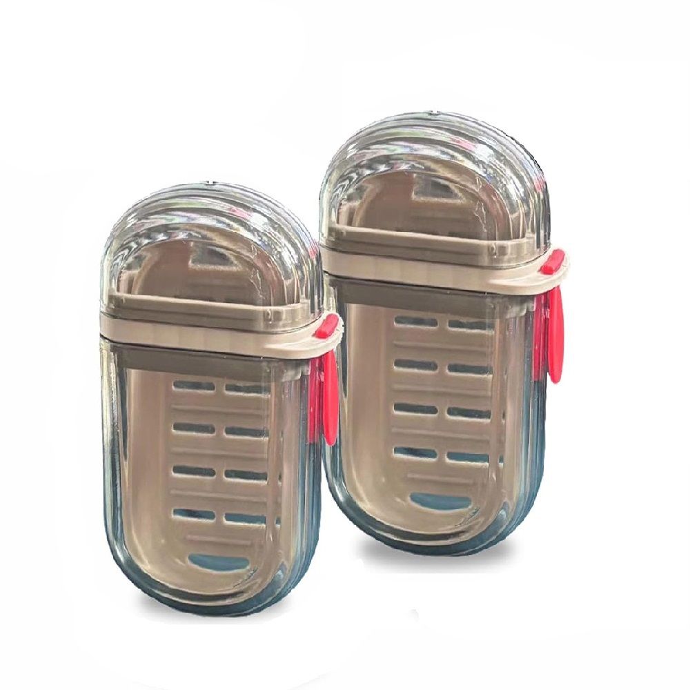 Portable Soap Case Set Leakproof Travel Soap Holder 2 Pieces