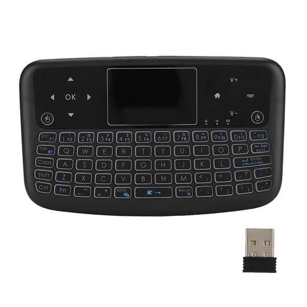 Touch Flat Backlight Button Wireless Keyboard Left and Right Mouse Keys