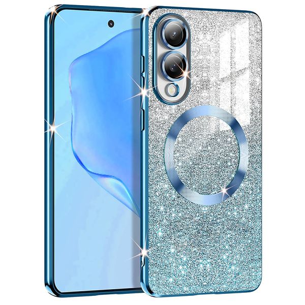 Magnetic Glitter TPU Phone Case Compatible With Samsung Galaxy S23 Ultra