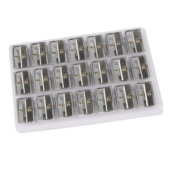 Metal Pencil Sharpener (2-Hole)-12 sharpeners per box
