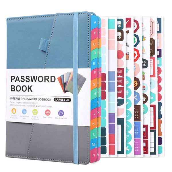 Password Keeper Book with Alphabetical Tabs for Seniors, B